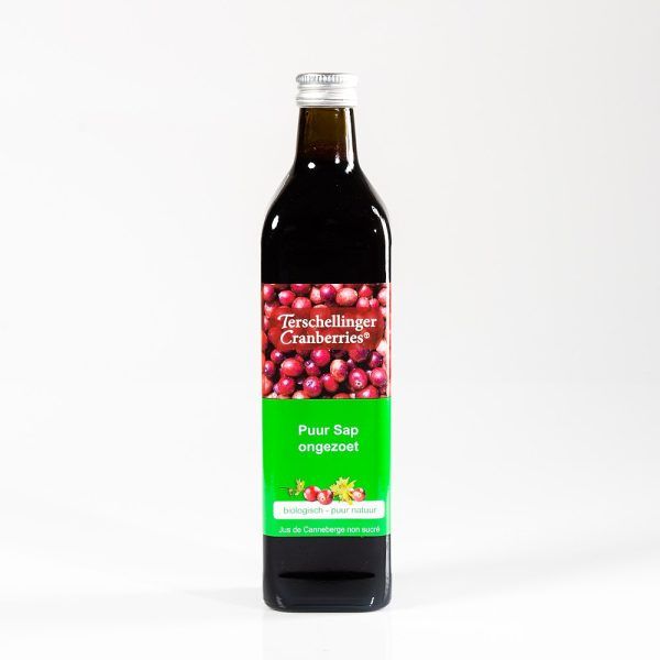 Cranberrysap ongezoet 750ml BIO