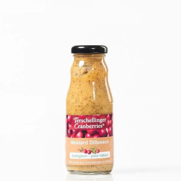 Cranberry Mosterd/Dillesaus  biologisch 200 g